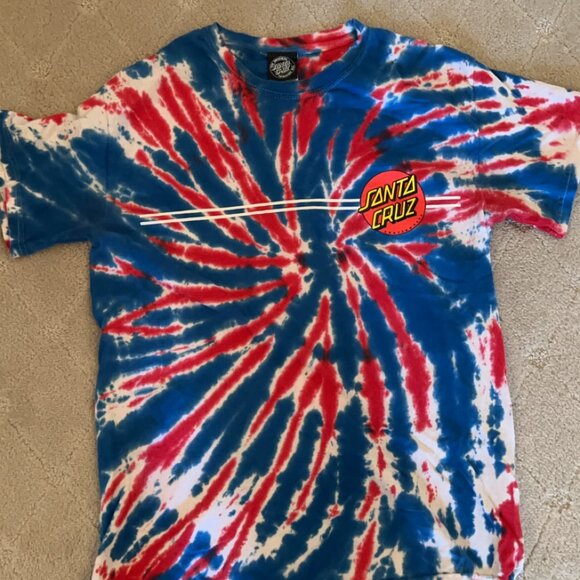 Red White and Blue Santa Cruz Tshirt - Picture 1 of 1